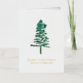 Foto Wasserfarbe Pine Tree Weihnachten (Vorderseite)