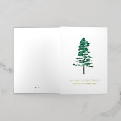 Foto Wasserfarbe Pine Tree Weihnachten (Äußere Ablage)