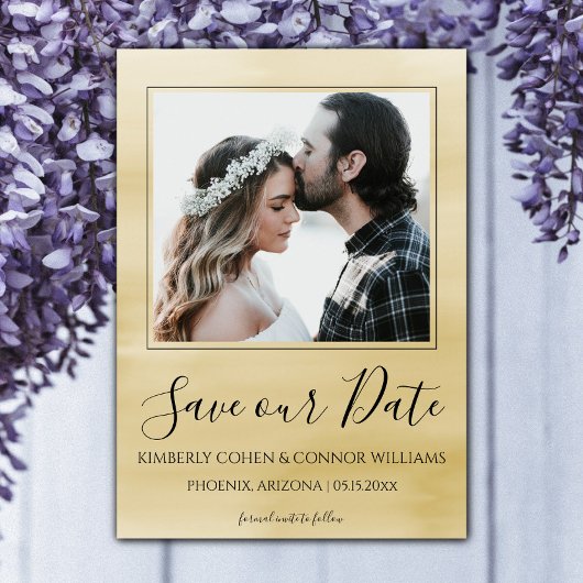 Foto Wasserfarbe Save the Date | Gelb