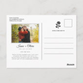 Foto Wasserfarbe Sonnenblumen Postkarte (Rückseite)