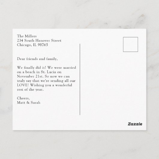 Foto Wasserfarben - Anreise mit dem Auto Postkarte (Rückseite)