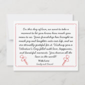 Foto Wasserfarbener Bär Valentinstag Flachkarte (Rückseite)