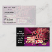 Foto-Wasserzeichen-Hintergrundschablone Visitenkarte (Vorne/Hinten)