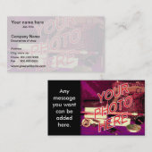 Foto-Wasserzeichen-Hintergrundschablone Visitenkarte (Vorne/Hinten)