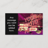 Foto-Wasserzeichen-Hintergrundschablone Visitenkarte (Rückseite)