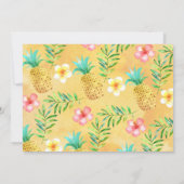 Foto Watercolor Aloha Luau Einladung (Rückseite)