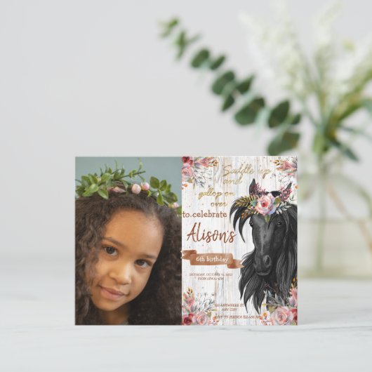 Foto Watercolor Postkarte (Stehend Vorderseite)