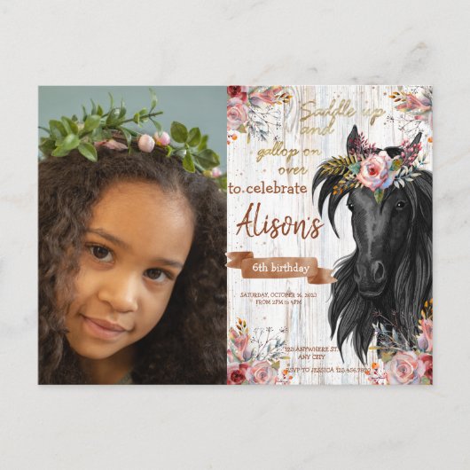 Foto Watercolor Postkarte (Vorderseite)