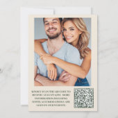 Foto Watercolor Tulips William Morris Wedding Einladung (Rückseite)