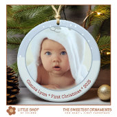 Foto "Watercolor Woodland Animals" Keramik Ornament