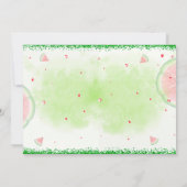 Foto Watermelon Einladung zum Geburtstag Sommermon (Rückseite)