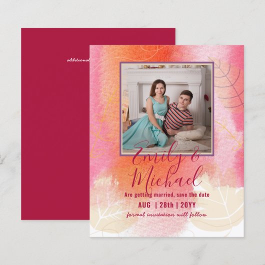 FOTO-WEDD-RETT-DATEN - Boho Abstrakt (Vorne/Hinten)