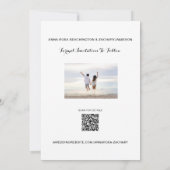 *~* Foto WEDD SPEICHERN - AR6 Website QR Einladung (Rückseite)