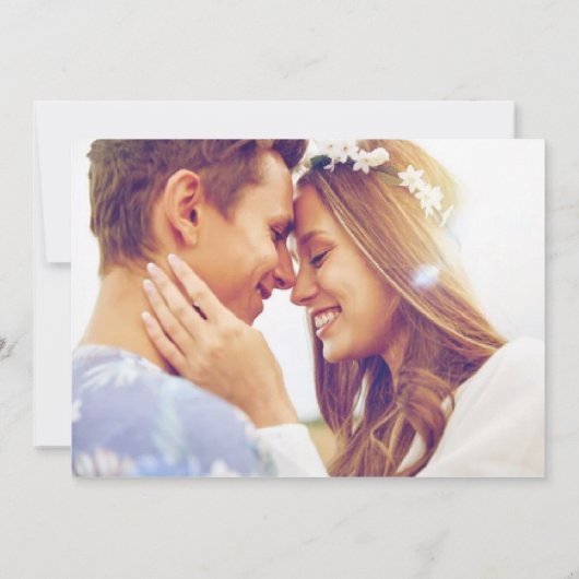 Foto Wedding am Strand Save The Date (Rückseite)