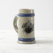 FOTO Wedding Anniversary Gift - Modern trendy Bierglas (Vorderseite Links)