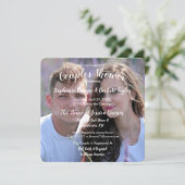 Foto Wedding Couples Brautparty Einladung (Stehend Vorderseite)