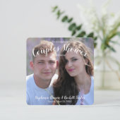 Foto Wedding Couples Brautparty Einladung (Stehend Vorderseite)