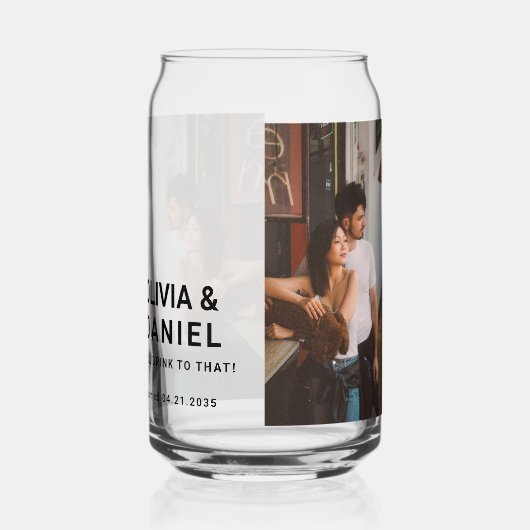 Foto Wedding Cups Dosenglas (Rechts)