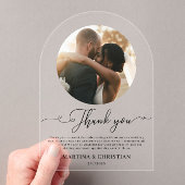 Foto Wedding Danke Arch Acryleinladungen