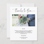 Foto Wedding danke Lieferanten Whimsikskript (Vorderseite)