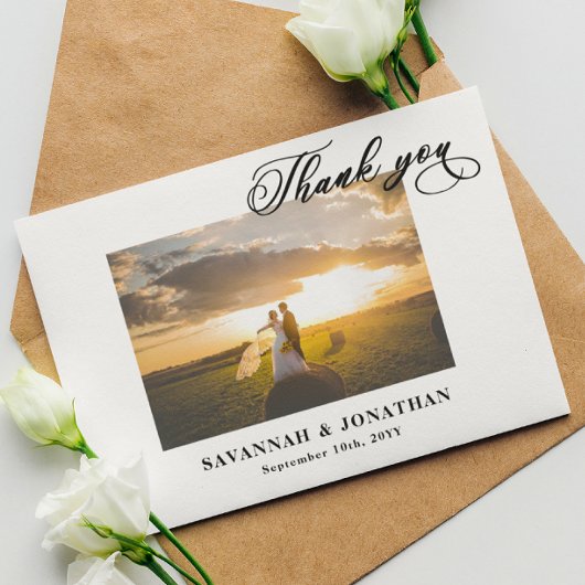 Foto Wedding Dankeskarten Dankeskarte