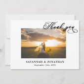 Foto Wedding Dankeskarten Dankeskarte (Vorderseite)