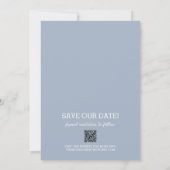 Foto Wedding Dusty Blue Save The Date (Rückseite)