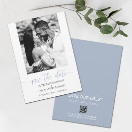 Foto Wedding Dusty Blue Save The Date