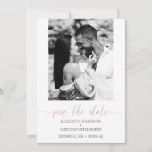 Foto Wedding Dusty Pink Save The Date (Vorderseite)
