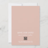 Foto Wedding Dusty Pink Save The Date (Rückseite)