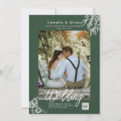 Foto Wedding Einladung JUNIPER GREEN Moderne (Vorderseite)