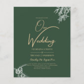 Foto Wedding Einladung JUNIPER GREEN Moderne (Vorderseite)