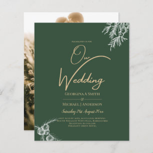 Foto Wedding Einladung JUNIPER GREEN Moderne