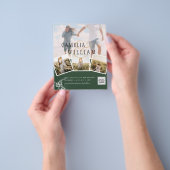 Foto Wedding Einladung JUNIPER GREEN Moderne Flyer (Gruppe)