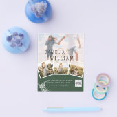 Foto Wedding Einladung JUNIPER GREEN Moderne Flyer (Einzeln)