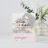 FOTO Wedding Einladung Verlobung Save the Date (Stehend Vorderseite)