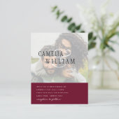 FOTO Wedding Einladung Verlobung Save the Date (Stehend Vorderseite)