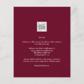 FOTO Wedding Einladung Verlobung Save the Date (Rückseite)