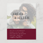 FOTO Wedding Einladung Verlobung Save the Date (Vorderseite)