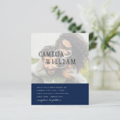 FOTO Wedding Einladung Verlobung Save the Date (Stehend Vorderseite)