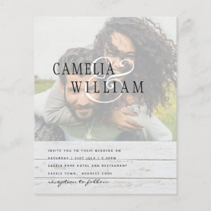 FOTO Wedding Einladung Verlobung Save the Date Flyer