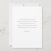 Foto Wedding Elopement Card mit modernem Script Ankündigung (Rückseite)