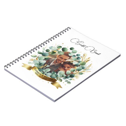 FOTO Wedding GÄSTEBUCH Jubiläum Notizblock (Linke Seite)