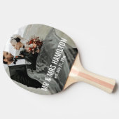 Foto Wedding Geschenk Personalisiert Tischtennis Schläger (Seitenansicht)