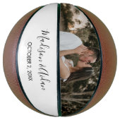 Foto Wedding Geschenk Personalisierte Custom Basketball (Vertikal)