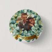 FOTO Wedding Gift Neuvermählte Jubiläumspaare Button (Vorderseite)