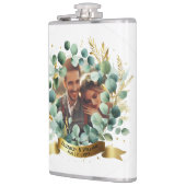 FOTO Wedding Gift Neuvermählte Jubiläumspaare Flachmann (Links)