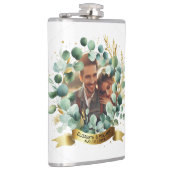 FOTO Wedding Gift Neuvermählte Jubiläumspaare Flachmann (Rechts)