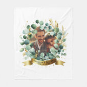 FOTO Wedding Gift Neuvermählte Jubiläumspaare Fleecedecke (Vorderseite)