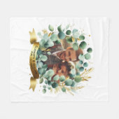 FOTO Wedding Gift Neuvermählte Jubiläumspaare Fleecedecke (Vorderseite (Horizontal))